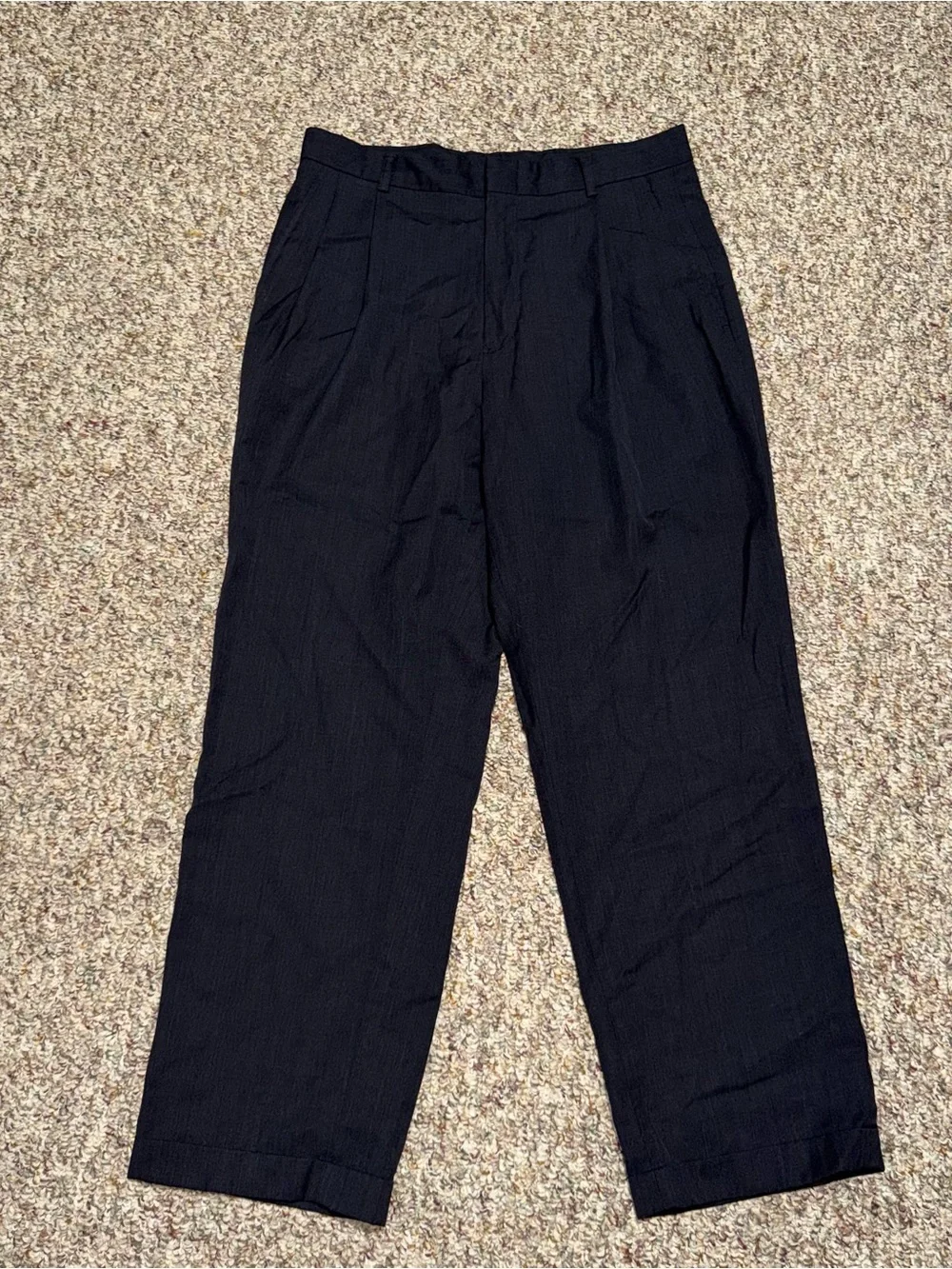Men's Black Casual Straight-Leg Pants men's size 33 casual pants